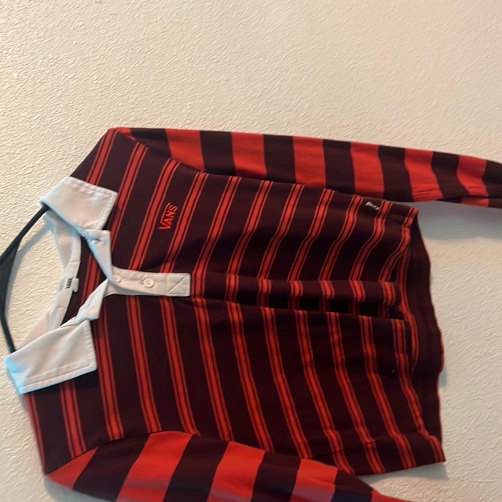 Vans - Collar Shirt- Maroon and Orange